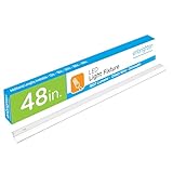 GE 48 Inch Premium Front Phase LED Under Cabinet Light Fixture, Direct Wire, In-Wall Dimmer Compatible, 3000K Bright White, Steel Housing, 1807 Lumens, 30890