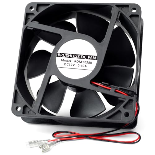 Mhrxusd RDM1238B - Ventilador de refrigeración de chasis compatible con refrigeradores Norcold RV 2118 Series 1200 1210 N1095 N61X, reemplaza 628685 ventilador externo CC 12 V 0.40 A, ventilador de