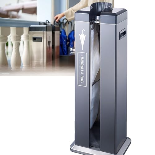 Soporte dispensador de bolsas para paraguas con ruedas, máquina automática de embalaje de paraguas húmedo para entrada, oficina y uso comercial, envoltura de paraguas húmeda eficiente, diseño Soporte dispensador de bolsas para paraguas con ruedas, máquina automática de embalaje de paraguas húmedo para entrada, oficina y uso comercial, envoltura de paraguas húmeda eficiente, diseño