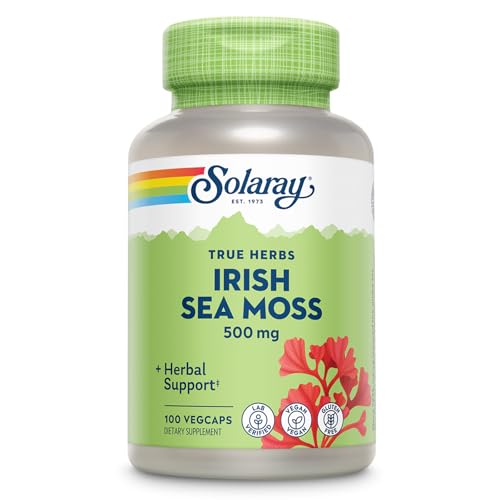 Seamoss Secrets: Answer the Siren Call of Health SOLARAY Irish Sea Moss 500 mg Naturally Occurring Vitamins, Miner...