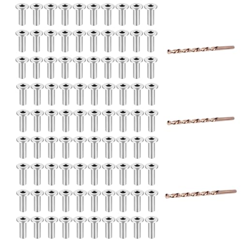 BE-TOOL 90PCS Stainless Steel Protector Sleeves, Hardware for Deck and Stair Railing System, Prevents Post Wear and Fraying, Durable, Clean-Look DIY Hardware (3/196")