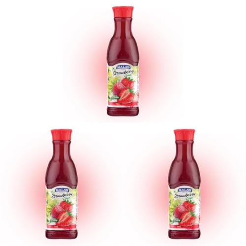 Image of MALAS Strawberry Crush Thick Liquid, 1000Ml, Pack of 3
