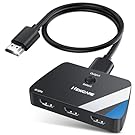 [Upgrade]NEWCARE HDMI Switch 3 in 1 Out, 4K@60Hz HDMI 2.0 Switch with 2.6FT HDMI Cable, 3-Port HDMI Switcher Selector, Supports 4K 30Hz 3D 1080P HDCP2.2 for PS5 Xbox DVD Player Fire Stick PC