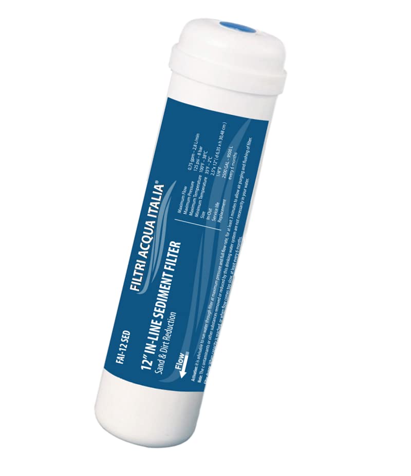 Filtro Sedimenti CAR 3025 5 Micron - Per Depuratori Acqua, Confezione Da 5 Pezzi