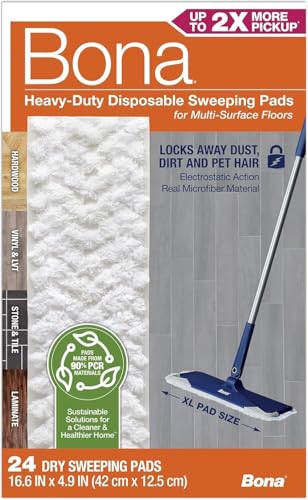 Bona-Sweeping-Pads-for-Multi-Surface-Floors-24-Count Bona Sweeping Pads for Multi-Surface Floors - 24 Count - Image 1