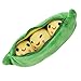 Pea Stuffed Werk 3 Erbsen-in-a-plüsch Für Geschenk Pea Shaped Kissen Toy Netten Kinder-baby-plüsch-spielzeug (grün 40cm)