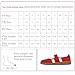 Tigeridea Womens Red Sneakers Business Casual Tennis Shoes Strap Cute Flat Red Mary Jane Shoes Slip on Footwear Size 9