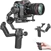 FeiyuTech SCORP 3 Gimbal Stabilizer for Camera, Built-in AI Tracking Sensor & Detachable Remote Control, 3.5KG Payload Camera Stabilizer with Touch Screen, Vertical Shooting