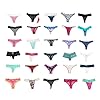 jooniyaa Women Variety of Underwear Pack T-Back Thong G-String Panties（20pcs,M）