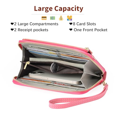 Image of GOIACII Phone Purse Crossbody Bags for Women Small Travel Wallet Touch Screen RFID Blocking