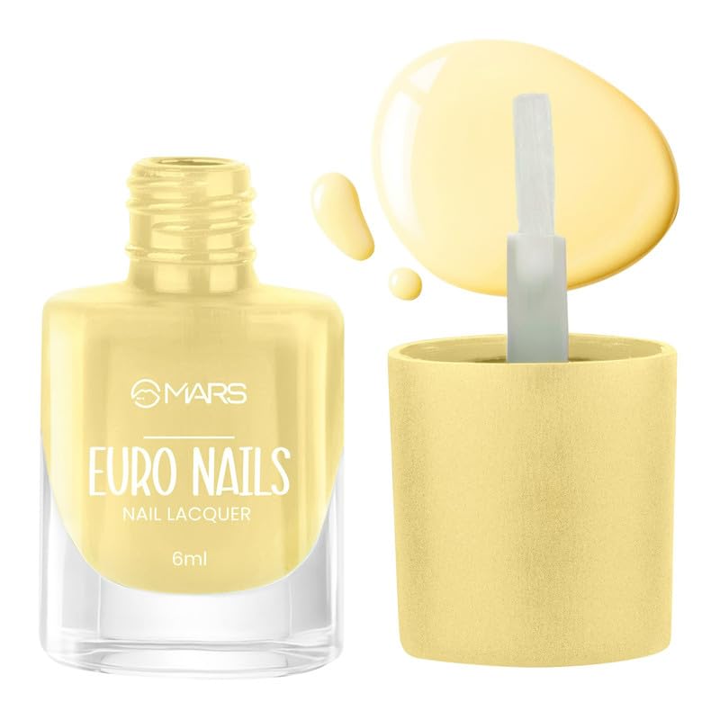 Image of MARS EURO Nail Lacquer | Glossy Gel Finish | Rich Pigmentation | Chip Free | Quick Drying Formula | Long Lasting Nail Polish for Women | (6.0 ml) (Shade-53)