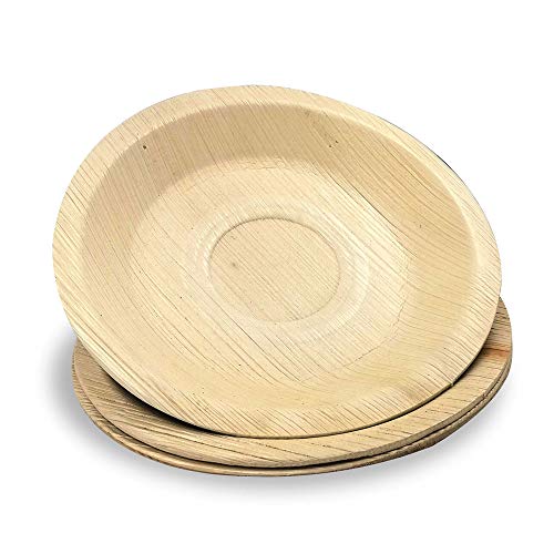 Dtocs Palm Leaf Plates 8 Inch Round (Pack 50) | Organic, Eco-Friendly, Biodegradable, Compostable Disposable Dinner/Dessert Plate Set for Wedding, Camping, Birthday Party- Bamboo Look Dtocs Palm Leaf Plates 8 Inch Round (Pack 50) | Organic, Eco-Friendly, Biodegradable, Compostable Disposable Dinner/Dessert Plate Set for Wedding, Camping, Birthday Party- Bamboo Look