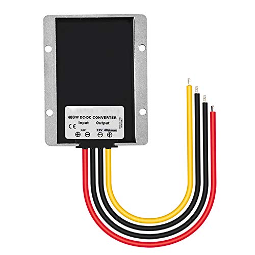 Voltage Converter Regulator DC 24V Step Down DC 12V 40A 480W, Waterproof Voltage Reducer, Big-Size Power Supply Module Buck Transformer, for Golf Cart, Forklifts, Car4