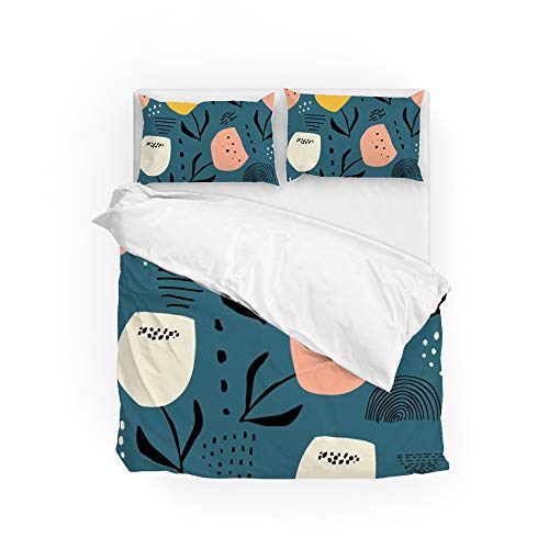 Parure de lit 100 % polyester de qualité supérieure pour lit King Size - 2