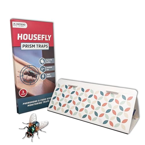 ENTOEND Housefly Prism Traps | 3 Pack | Highly Effective Ind