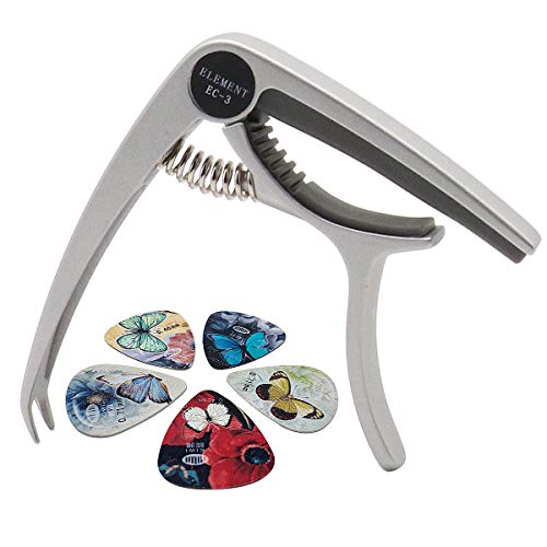 Capodastre pour Guitare Acoustique et Electrique,Capodastre de Guitare avec 5 Pièces Médiators,Capo pour Guitare… - Les Beatles, Paul McCartney, John Lennon, RIngo Starr, George Harrison Capodastre pour Guitare Acoustique et Electrique,Capodastre de Guitare avec 5 Pièces Médiators,Capo pour Guitare…