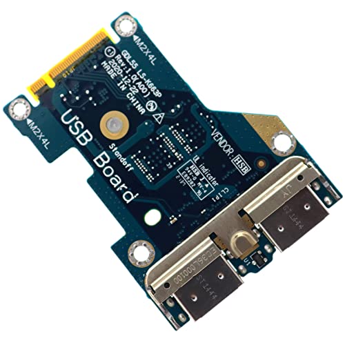 Image of Deal4GO USB Board USB 3.2 Port Daughterboard TR4T5 0TR4T5 LS-K663P Replacement for Dell G15 5510 5511 Gaming Laptop