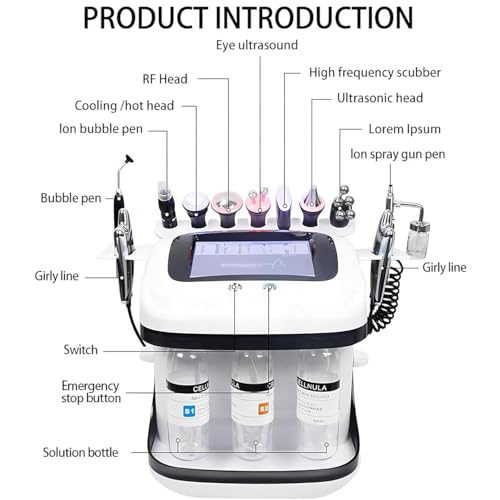 Machine de dermabrasion hydraulique visage soin exfoliant et hydratant - 3