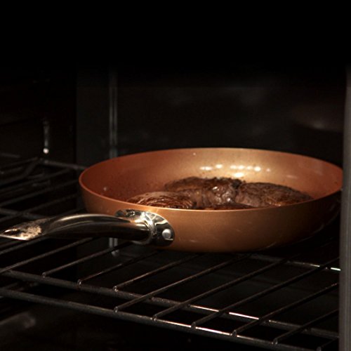 Copper Chef 10 Inch Round Frying Pan With Lid - Skillet With Ceramic Non Stick Coating. Perfect Cookware For Saute And Grill #TOP7