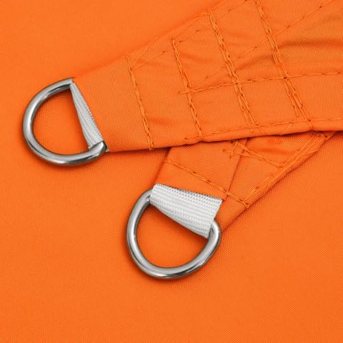 Voile d'ombrage rectangulaire orange pour bloquer la chaleur sur la terrasse
