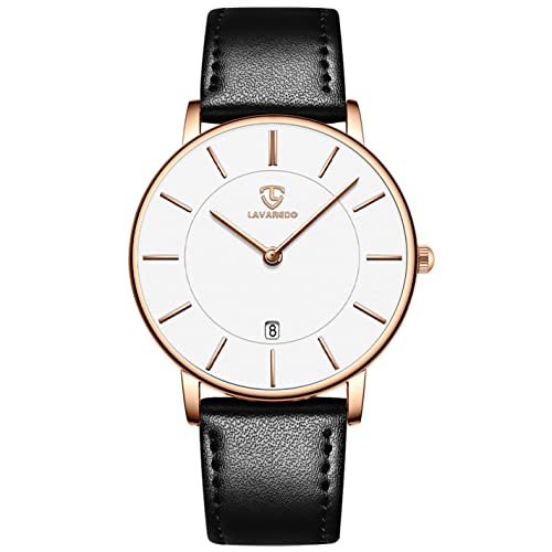 BEN NEVIS Mens Watches, Minimalist Fashion Simple Wrist Watch for Men Analog Date with Leather Strap