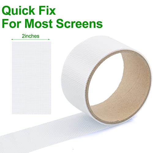 Loboo Idea Window Screen Door Tape Mesh Repair (2X78.74 Inches, White) #TOP1