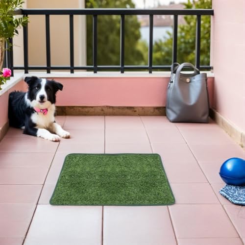 Tapis en gazon artificiel lavable contre les fuites de chiens M