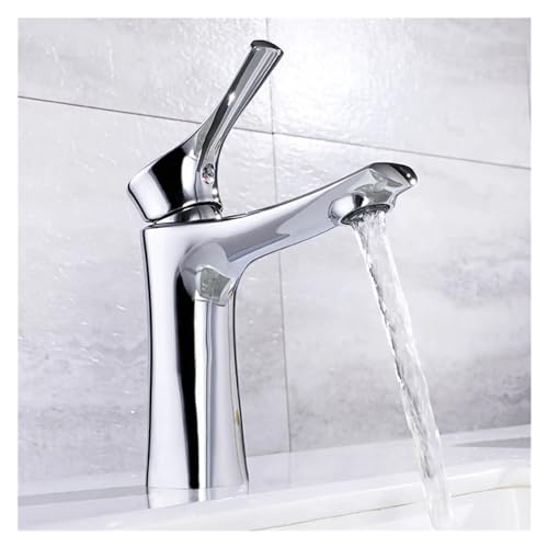 Robinet à poignée monté sur comptoir pour mélangeur lavabo salle de bains - 8