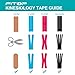 Kinesiology Tape 4 Rolls Multipack, Uncut 5cm x 5m Sports Tape, Strong Adhesive for Muscle Support, Joint Stability & Enhanced Performance (Skin, Blue, Pink, Black)