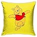 Produktbild KINGAM Superweicher Kissenbezug mit Anime-Cartoon-Winnie-Pooh-Kissen, quadratisch, leicht, Heimdekoration mit unsichtbarem Reißverschluss, 45,7 x 45,7 cm.