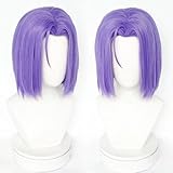 Rocket James Cosplay Wig Short PurpleHeat Resistant Synthetic Hair Anime Role Play Wigs