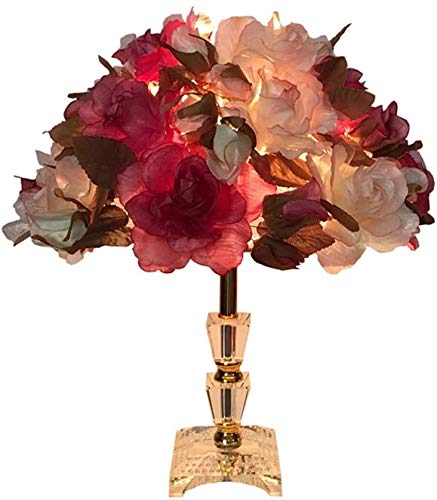 Lampe de mariage rose créative en cristal, le cadeau idéal pour décoration de maison