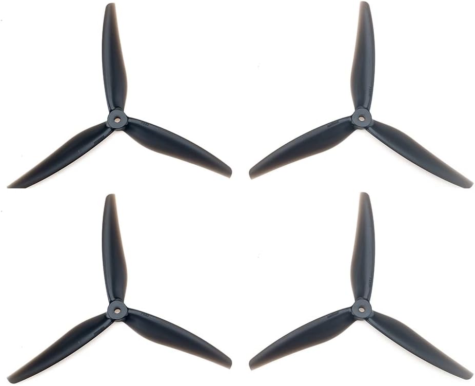 Gemfan 2Pairs 7535 3-Blade Propeller Glass Fiber Nylon/PC Paddle for 2812 Motor Compatible with Freestyle X-Class Cinelifter Drones (PC)