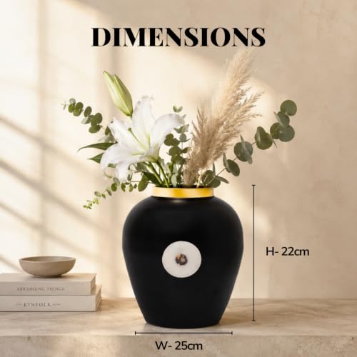 Image of Urban Born Vases For Living Room Corner |Big Vases For Elegant Home Decoration |Home Decor Flower Vase Iron |Fresh or artificial Metal Flower Vase Stand For Dining Table, Bedroom, Office, Wedding Gift