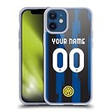 Head Case Designs Licenza Ufficiale Personalizzata Personale Inter Milan Home Kit 2023/24 Custodia in Gel [Protezione di Grado Militare] Compatibile con Apple iPhone 12 Mini