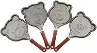 Frigideira com Formato de Bichinhos – 1 Cavidade – Antiaderente e Divertida – Ideal para Ovos e Panquecas Criativas