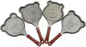 Frigideira com Formato de Bichinhos – 1 Cavidade – Antiaderente e Divertida – Ideal para Ovos e Panquecas Criativas