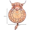 Highland Tickin Cow Pendulum Clock Tickin