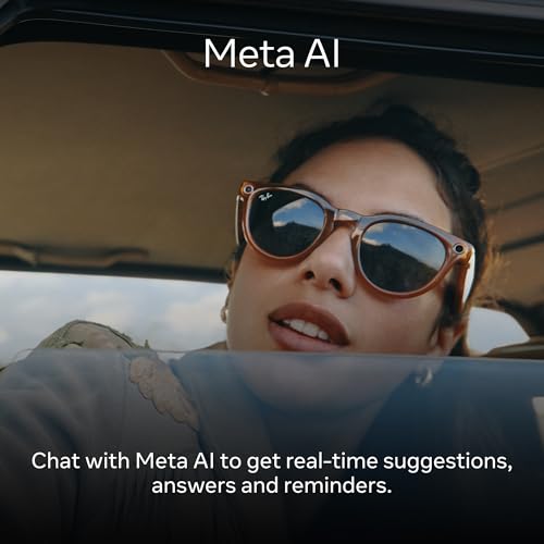 Image of Ray-Ban | Meta Wayfarer (Gen 1) Large - Shiny Black, Green Lenses