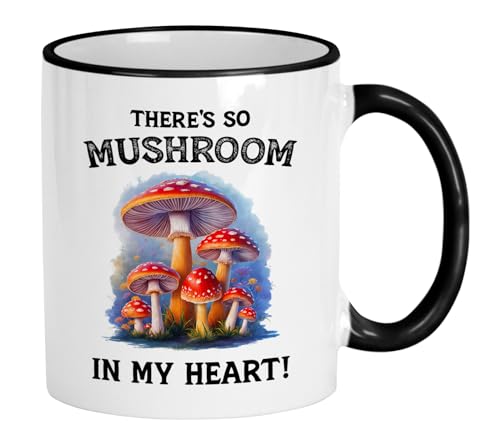 Casitika Mushroom Mug. 11 Oz Cute Mushroom Coffee Cup. Mushroom Gifts For Women Or Stuff To Use For Decor.