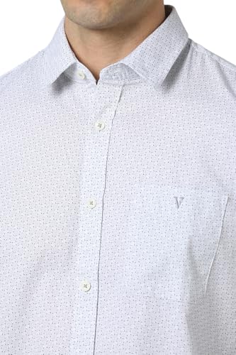 Image of Van Heusen Casual Printed Shirt for Men| Premium Cotton| Full Sleeves| Slim Fit |Breathable Fabric