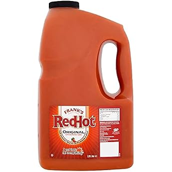 Frank's RedHot Original Pepper Sauce Hot Pepper Sauce with Cayenne Pepper Pods 3.78L Canister - Imported by Shestore24
