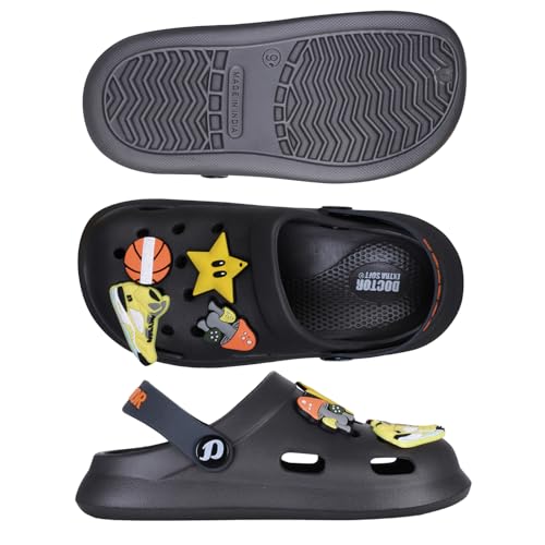 Image of DOCTOR EXTRA SOFT Unisex-Child Kids Classic Ultra Soft Clogs /Sandals with Adjustable Back Strap| Comfortable & LightWeight| Stylish & Anti-Skid| Indoor & Outdoor Casual Sports Mules Boys & Girls D-529