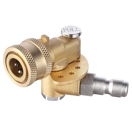 Meteor Blast Pressure Washer Pivoting Coupler, Gutter Cleaner Attachment | 120 Degree…