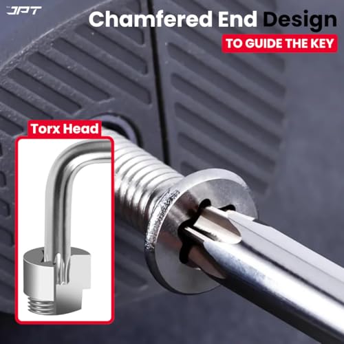 Image of JPT 9-Piece Torx Allen Key Set (T10-T50) - 5 Inch L-Type Heavy Duty CR-V Chrome Vanadium Allen Key, Professional Heavy Duty Hex Key Set with Holder for Bike, Car & Industrial Use