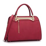 Dasein Fashion Women's Tassel Satchel Handbag Top Handle Bag With Matching Wallet