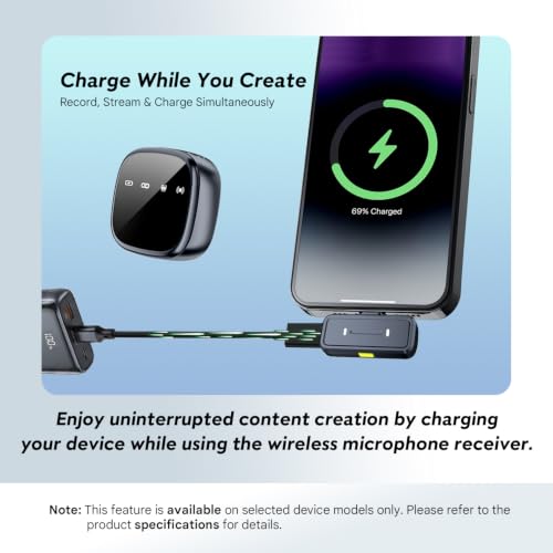 Image of HUMBLE Velox V26 Wireless Lavalier Microphone with Noise Cancellation, 2.4G Mic for iPhone, Android & Type-C Devices, 20m Range, 6Hr Battery, Charging Case for Vlogging, Podcasts & Live Streaming