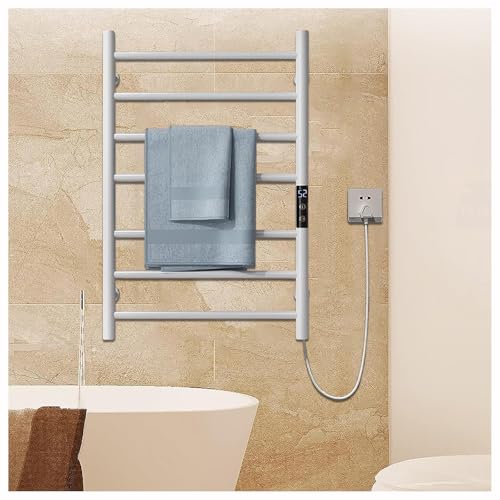 Porte-serviettes chauffant pour salle de bain au design mural moderne