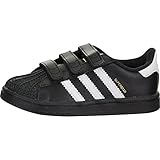 adidas Originals Superstar Foundation J Casual Basketball-Inspired Low-Cut Sneaker (Big Kid),Black/White/Black,5 M US Big Kid