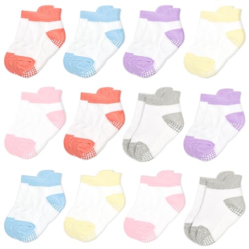 HYCLES Baby Anti-Rutsch-Griff Socken für Kleinkind mit Greifern...
